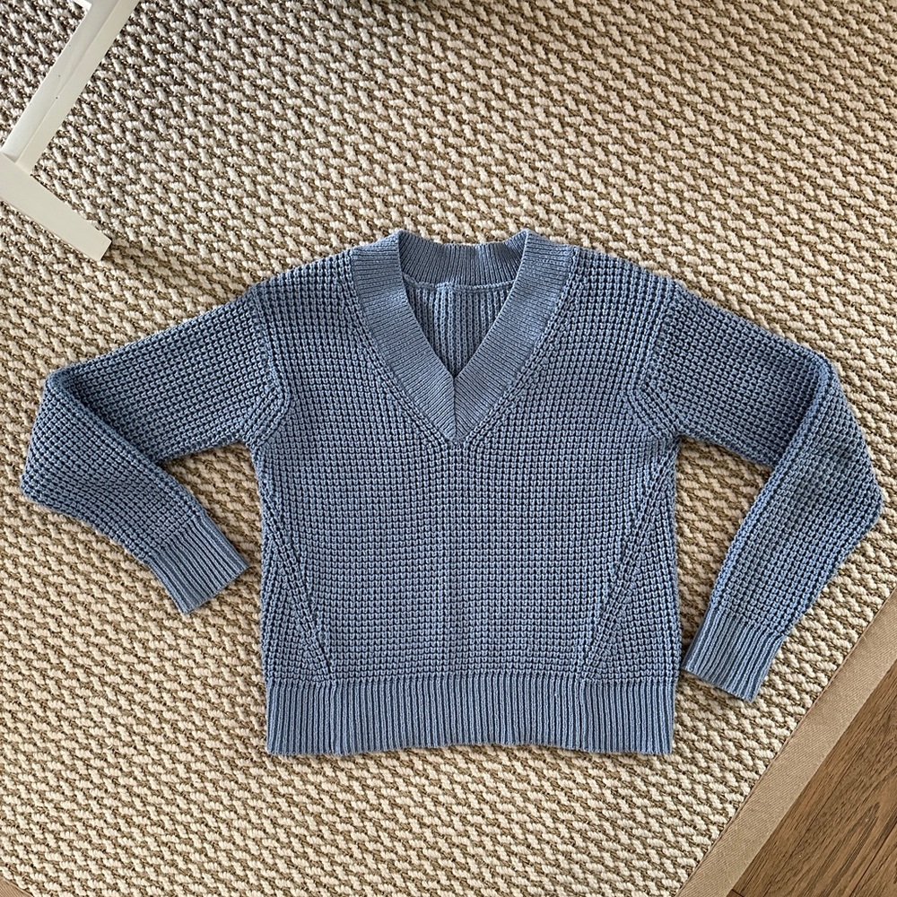 White + Warren Cotton Waffle Sweater
